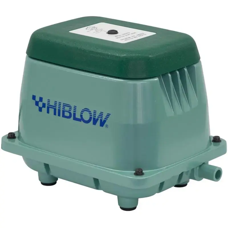 Hiblow HP 80 0.1 HP 1056 GPH Aluminum Septic Air Pump AC and Battery Operated