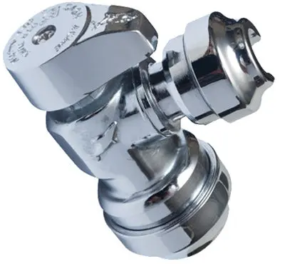 SharkBite 23048-0000LF Lead Free Angle Stop Valve 1/2 x 1/4 Inch Plumbing
