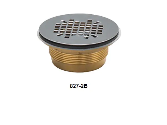 827-2B Sioux Chief Cast Warm alloy Body Drain, 2" x 4-1/4" x 2-1/8"