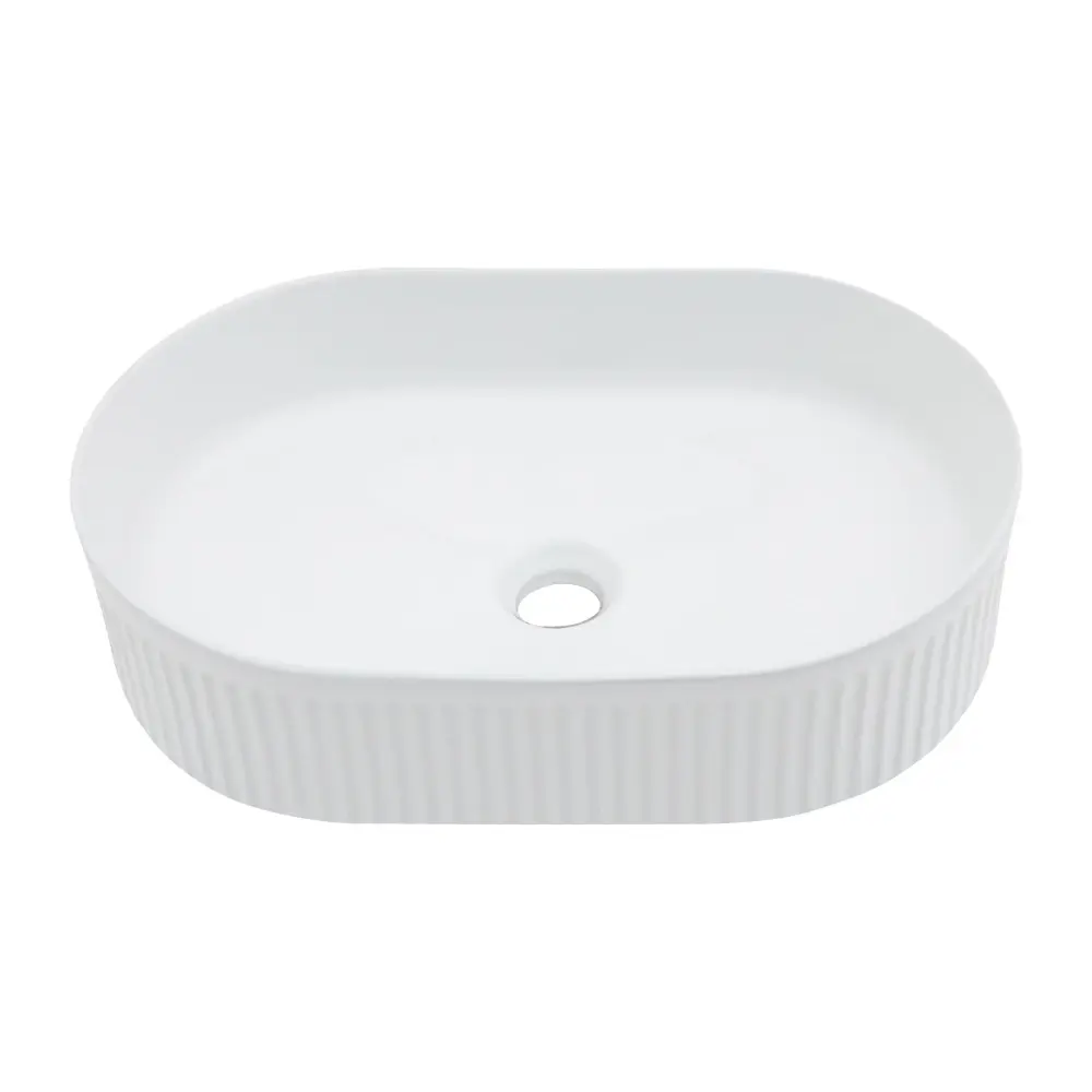 Vessel Oval Bathroom Sink - Chalk