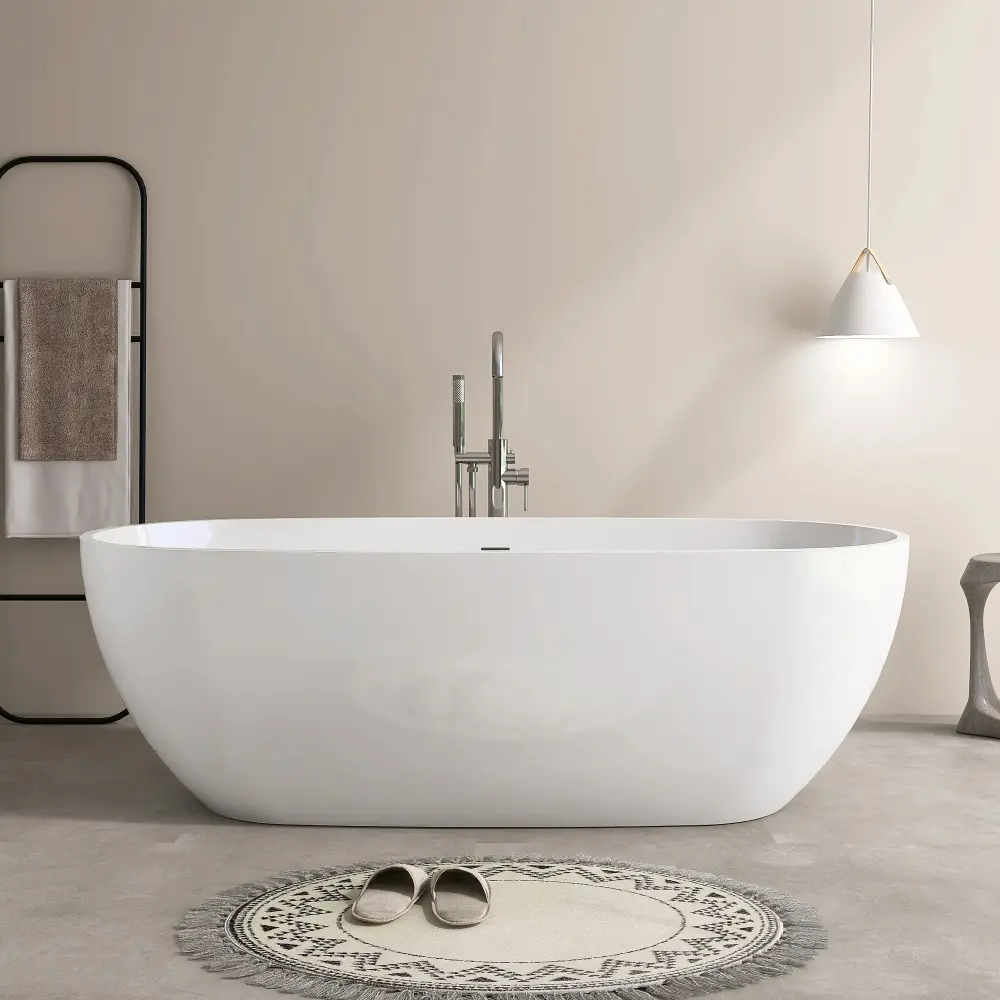 71'' Freestanding Soaking Plexiglass Bathtub VB7-71