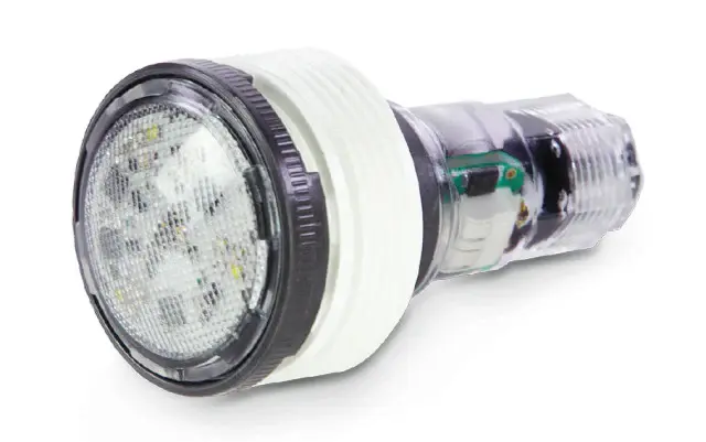 Pentair MicroBrite Color And Ivory LED Pool Light, White, 50' Cord, 12 V, 12 W, 3.5" Long