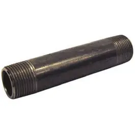 Black Pipe Nipple 0.75 x 10 Inch Plumbing and Gas Applications Various