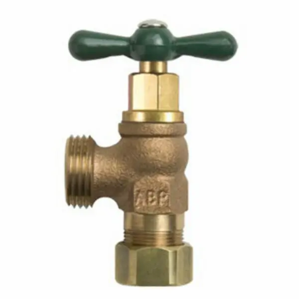 Arrowhead 221CCRBLF Red Brass Boiler Drain 1/2 x 3/4 Hose Connection