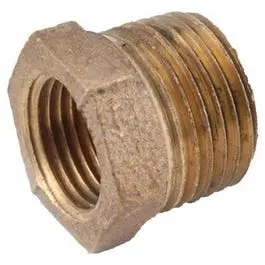 Hex Reducing Bushing Lead Free Rough Brass 3/4 x 1/2-Inch Plumbing Adjustments Various
