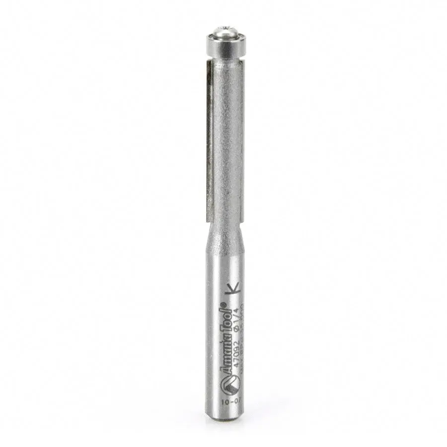 Amana Tool 47092 Carbide Tipped Flush Trim 1/4 Dia x 1 Inch x 1/4 Shank