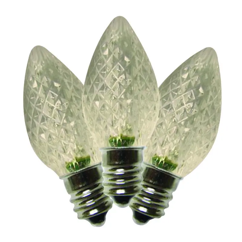 Holiday Bright Lights LED C7 Multicolored 25 Count Replacement Christmas Light Bulbs - Colorful Decor