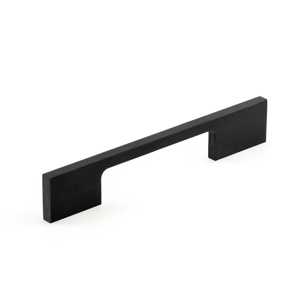 Contemporary # 720 Low-sheen Black Aluminum Pull, 96 mm C/C