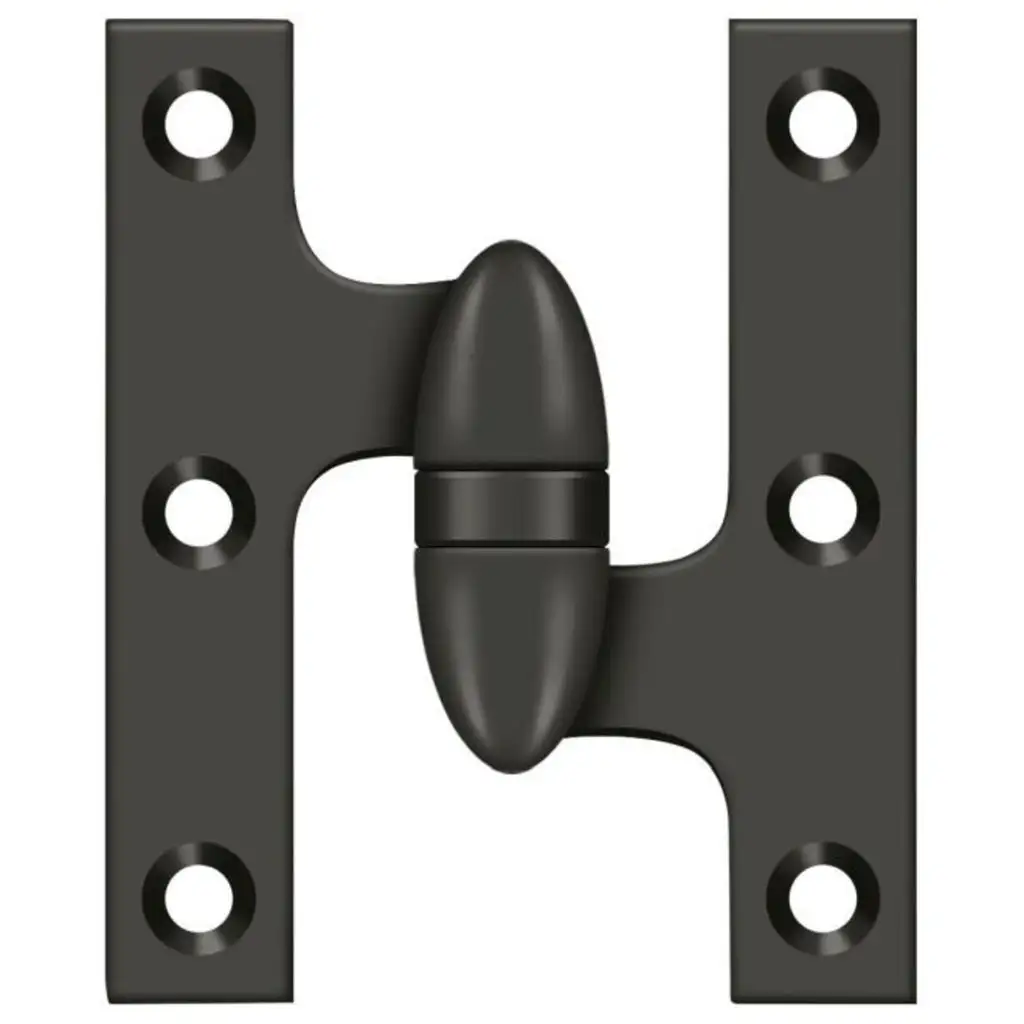 Deltana Olive Knuckle Hinge Antique Nickel Right Hand