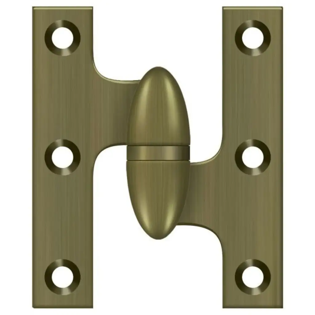 Deltana Olive Knuckle Hinge Oil Rubbed Bronze Left Hand