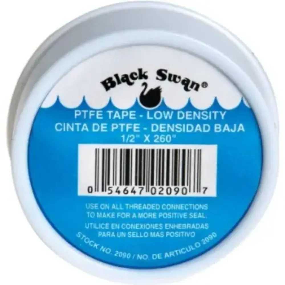 02105 Black Swan 3/4" X 520" Thread Sealant Teflon (PTFE) Tape, Low Density