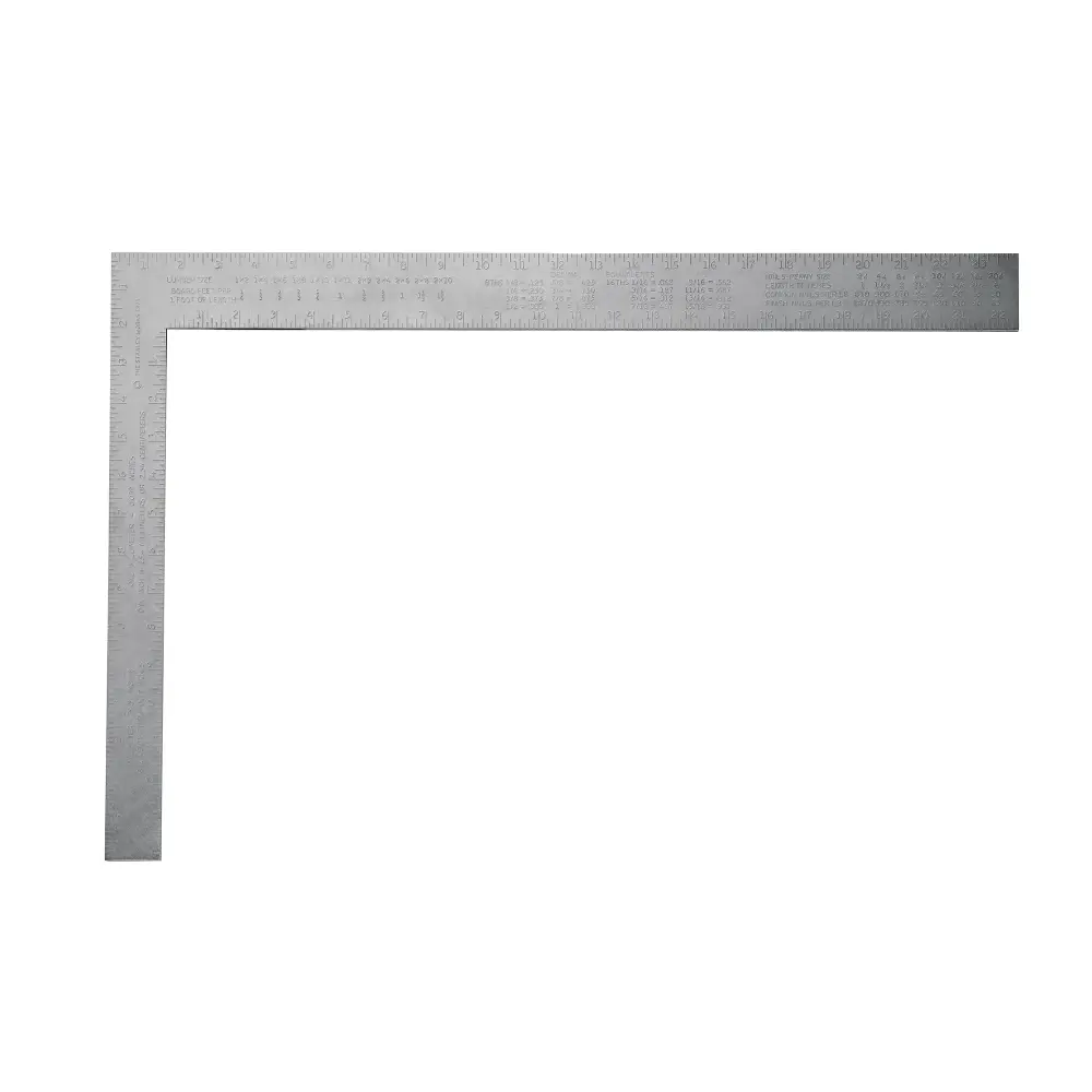24 . Aluminum English Carpenter's Square