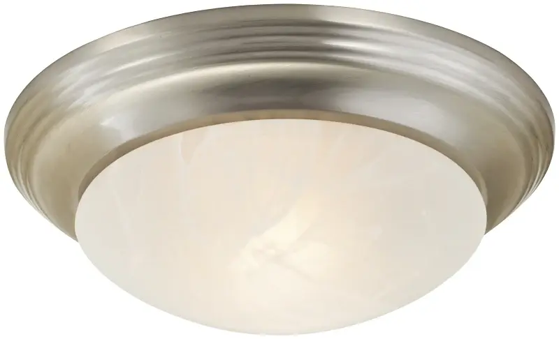 Boston Harbor 563118BN Sole Light Flush Mount Ceiling Fixture, 120 V, 60 W, 1-Lamp, A19 or CFL Lamp