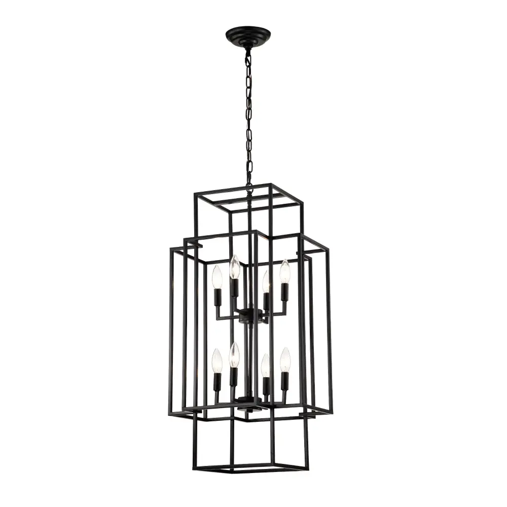 8 Light Lantern Chandelier Lighting, Entryway Chandeliers High Ceilings, Chandeliers Dining Room, Foyer, Entry, Staircase,...