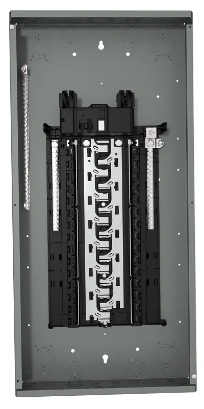 Siemens SN Series SN3048B1200 Assembled Load Center, 200 , 30-Space, 48-Circuit, Main Breaker, Plug-On Neutral, Ash