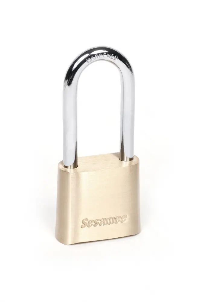 Heavy Duty Sesamee K437 4 Dial Bottom Resettable Combination Warm alloy Padlock 2-1/4-Inch Hardened Steel Shackle and 1000...