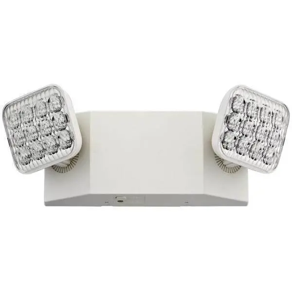 Lithonia Lighting Light Polymer White LED Emergency Fixture Unit Adjustable Optics Damaged Box Office Drop Ceilings