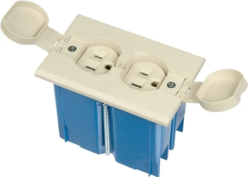 Carlon B121BFBRR Box Kit, 4.36 W, 2.24 D, 3.33 H, 1 -Gang, Non-Metallic Box, Ivory