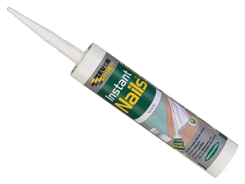 Everbuild Split-second Nails High Strength Quick Grab Panel Adhesive 290ml (Pack 12)