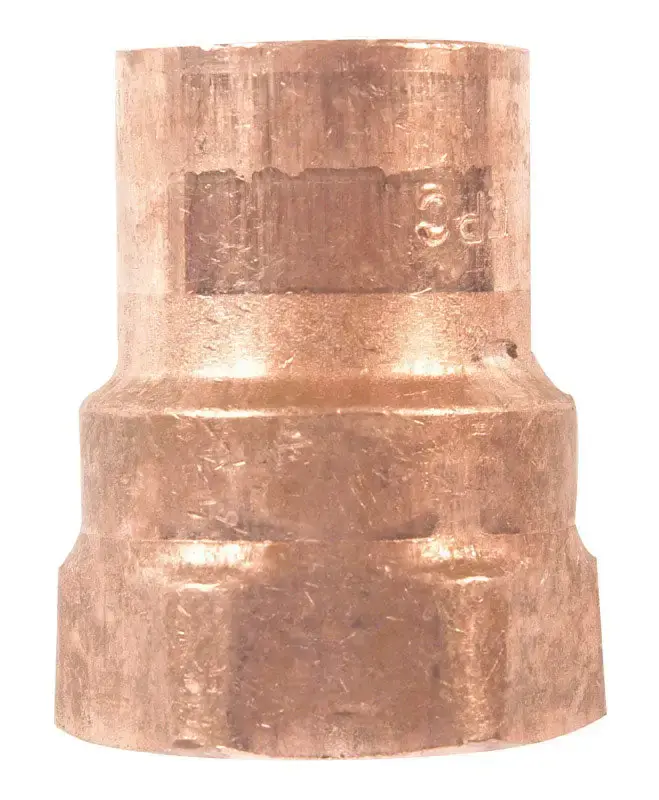 Mueller Streamline 1/2 Inch Copper x 1/2 Inch FIP Copper Pipe Adapter Pack 25 NIBCO