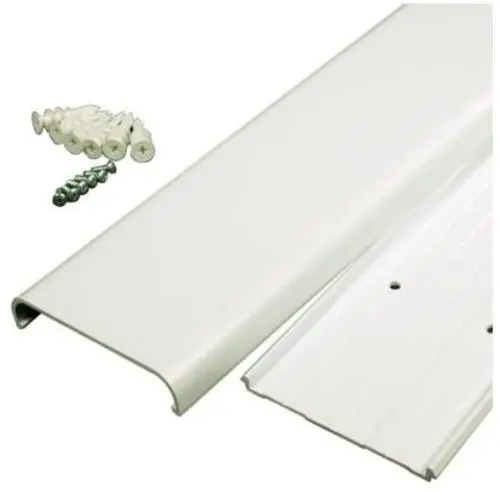 White CordMate II Cord Cover Home Electrical Organization WIREMOLD