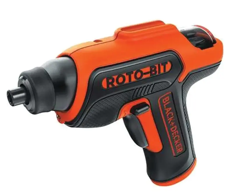 Black+Decker BDCS50C Screwdriver, Battery Included, 4 V, 1.4 Ah, Hex Chuck, 1/4 Chuck