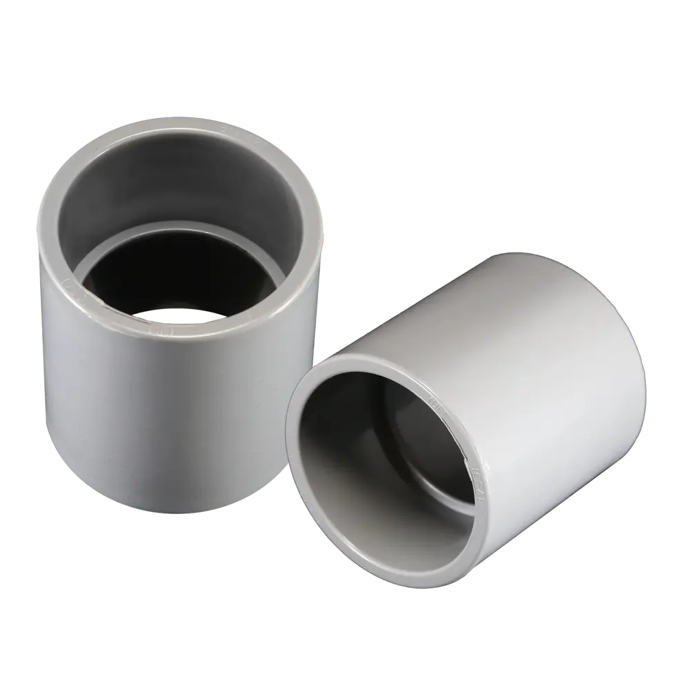 CANTEX 1-1/2 Inch Schedule 40 Standard Center Stop Coupling PVC Pipe