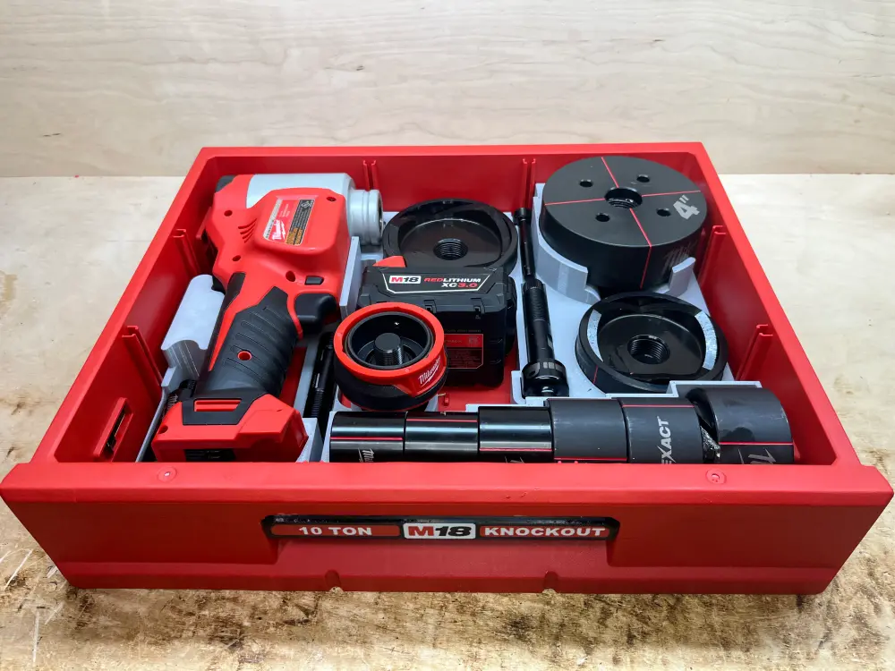 Packout Drawer Insert M18 Force Logic 10-Ton Battery-operated Knockout Tool Kit (MKO10 D) - 24 Inch