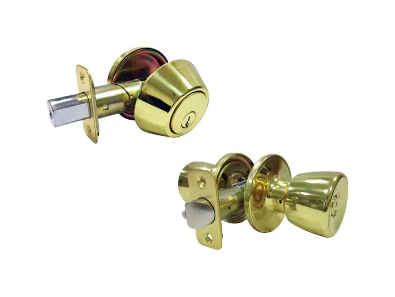 Faultless Satin Nickel Single Cylinder Deadbolt 1-3/4 Inch