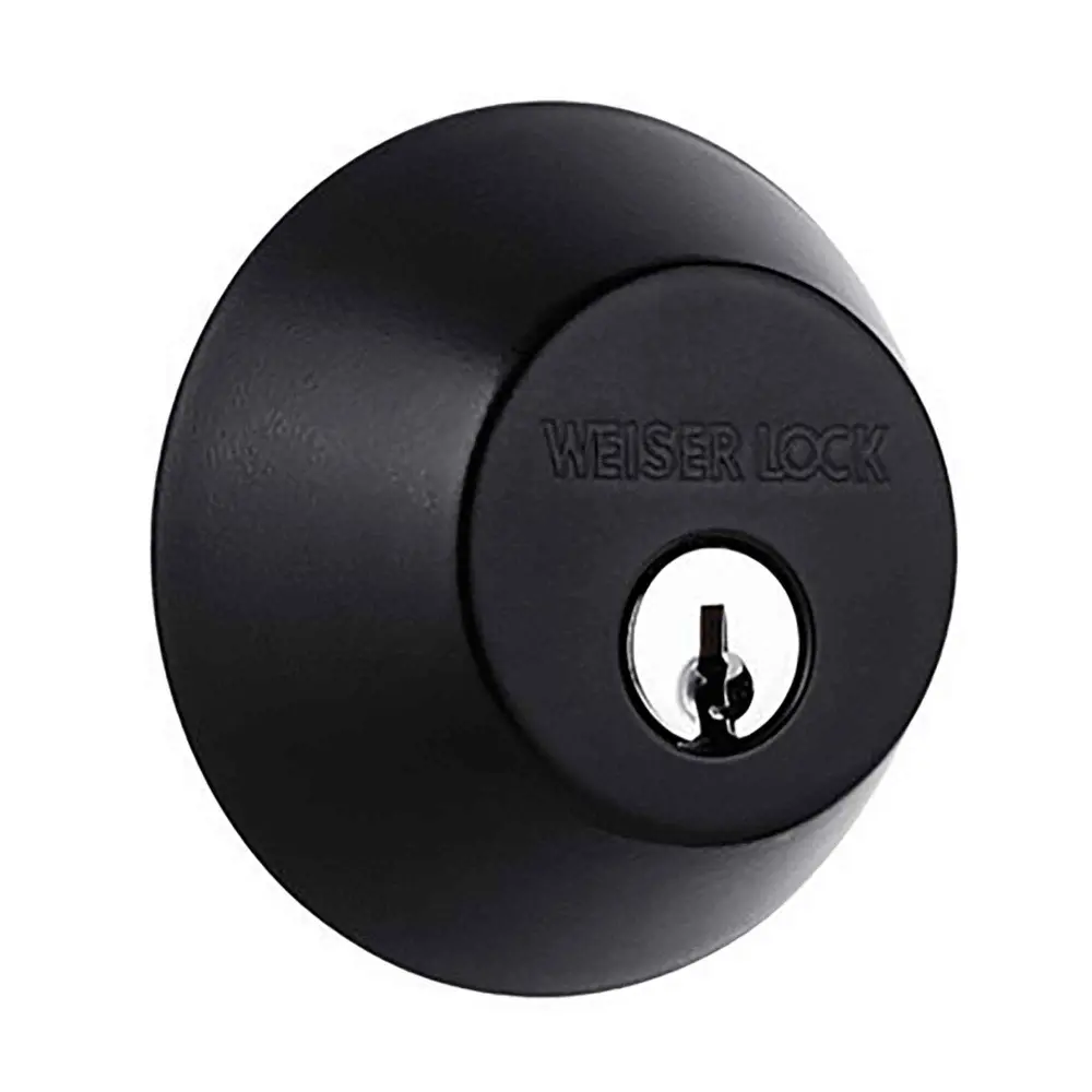 Welcome Home Series Round Deadbolt, Satin Black Interior Doors