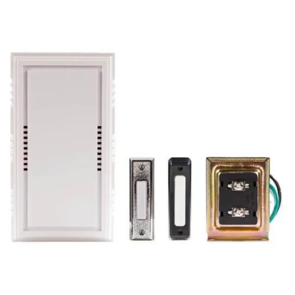 Hampton Bay Corded Door Chime Deluxe Contractor Kit Damaged Box