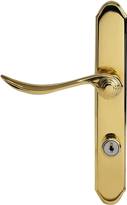 Keyless Entry Larson QuickFit Series 20297807 Door Handleset, Alloy, Brass