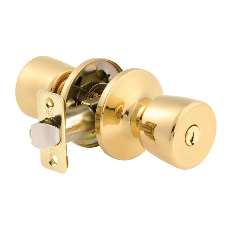 Ace Tulip Polished Brass Entry Knob Right or Left Handed