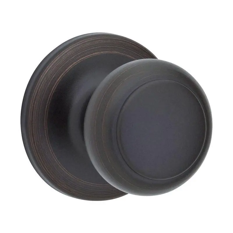 Kwikset Cove Satin Nickel Passage Door Knob Right or Left Handed Interior Door Knob
