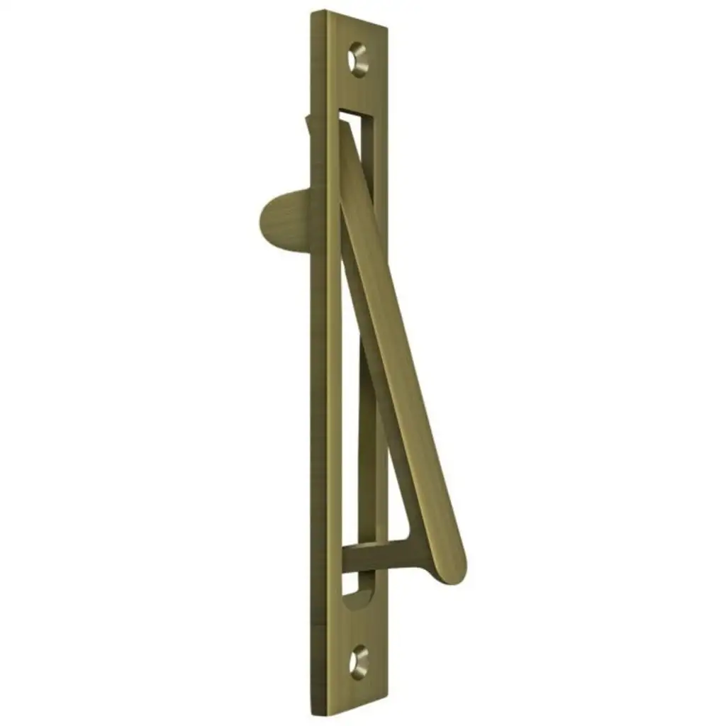 Deltana FP10225U15A Pocket Sliding Door Flush Pull Antique Nickel Finish