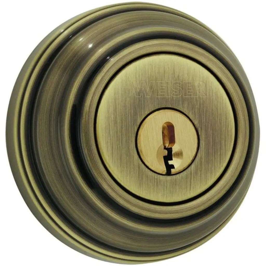 Weiser Lock GD937115 Double Cylinder Deadbolt Satin Nickel
