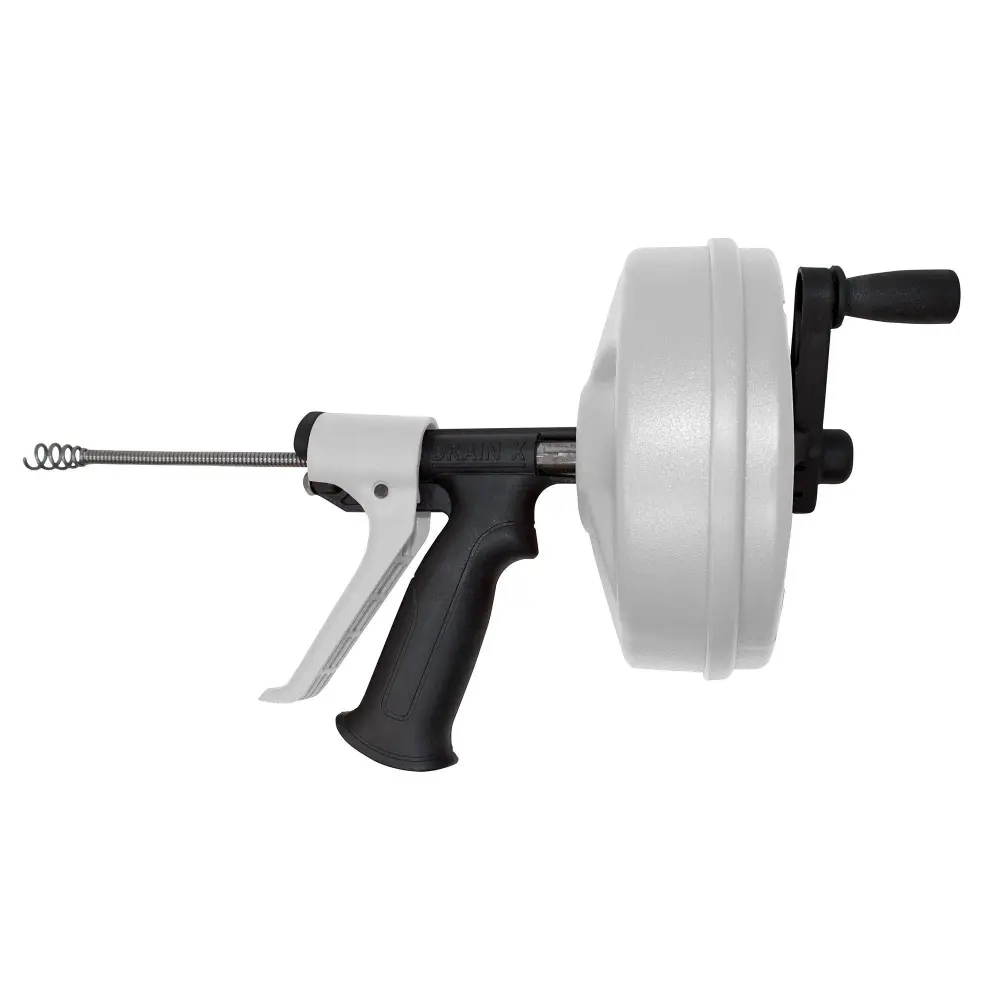 SPINFEED 50 Foot Drum Auger | Auto Extend and Extendable Plumbing Snake