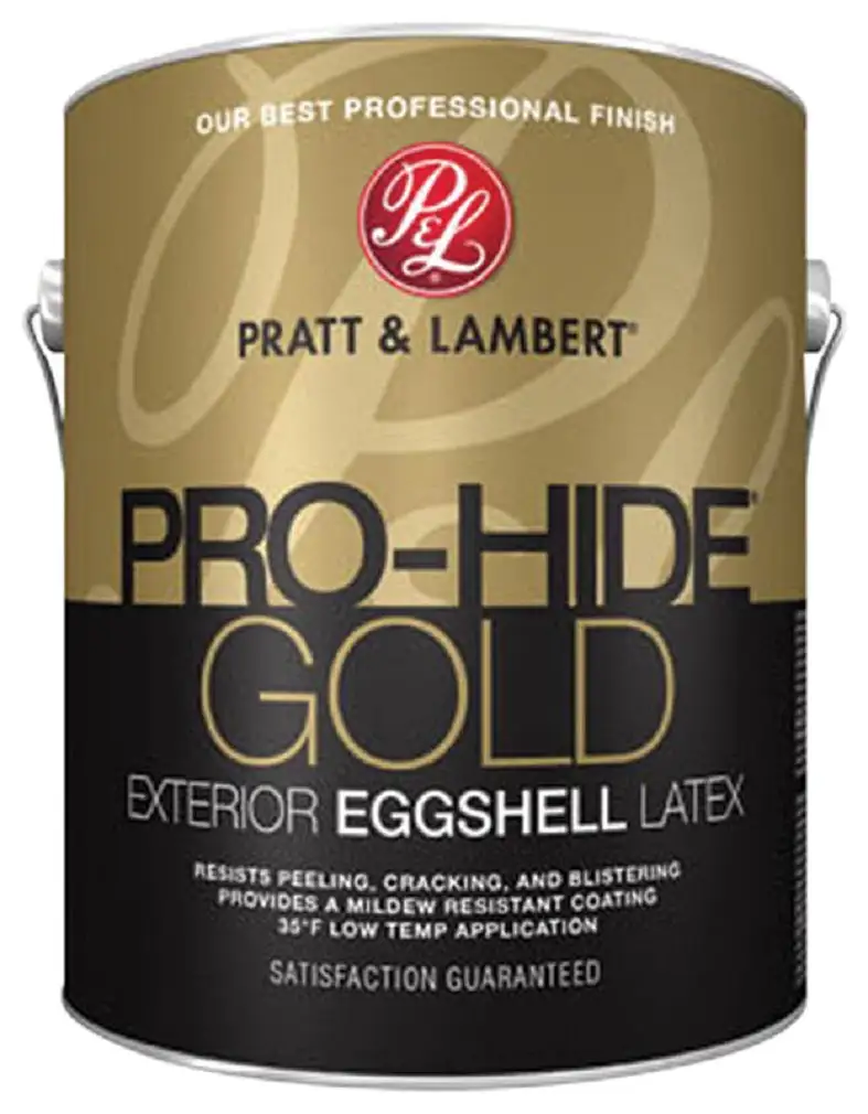 Pratt & Lambert Pro-Hide Gold Exterior Eggshell Latex Paint 5 Gallon Durable Finish