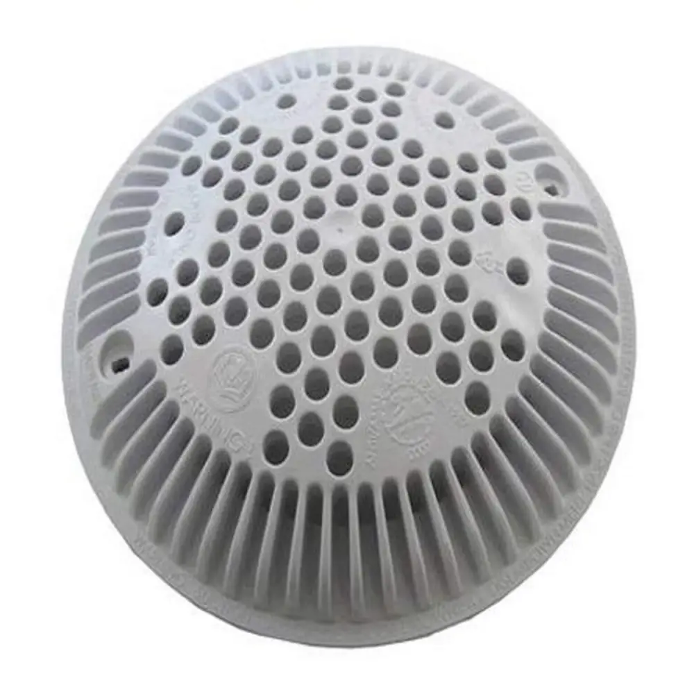 Hayward WGX1048EDGR 8-Inch Deep Gray Suction Outlet Cover Replacement Hayward Drain Cover and Frame