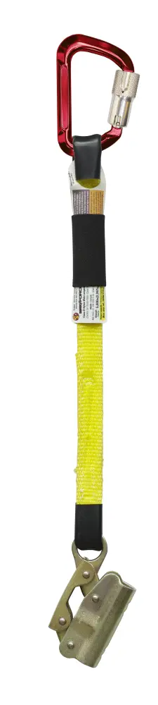 Super Anchor 18" Web Lanyard Mechanical Rope Grab and Aluminium Carabiner 6007M-18A