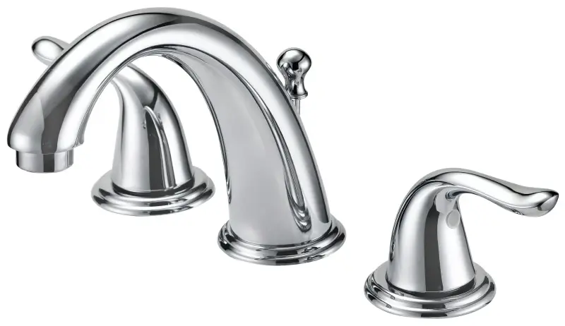 Boston Harbor TQ-FW6B0000CP Lavatory Faucet, 1.2 gpm, 2-Handle, 3-Faucet Hole, Brass/Plastic/Zinc, Lever Handle