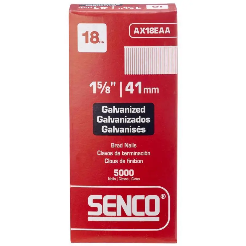 Senco 1/4 Inch 18 Ga Narrow Crown Finish Staples 5000 Pack