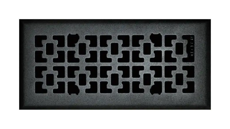 Tru Aire 4 . H x 10 . W 1-Way Matte Steel Floor Diffuser
