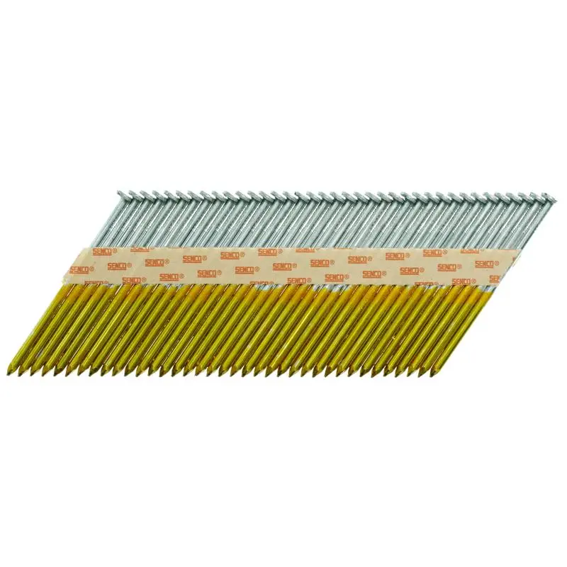 Senco 3 Inch 16 Gauge Angled Strip Bright Framing Nails 20 Degree 4000 Pack