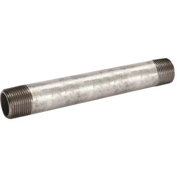 Southland 570-080BC Galvanized Threaded Pipe Steel Nipple 3 Inch Dia 8 Inch Length