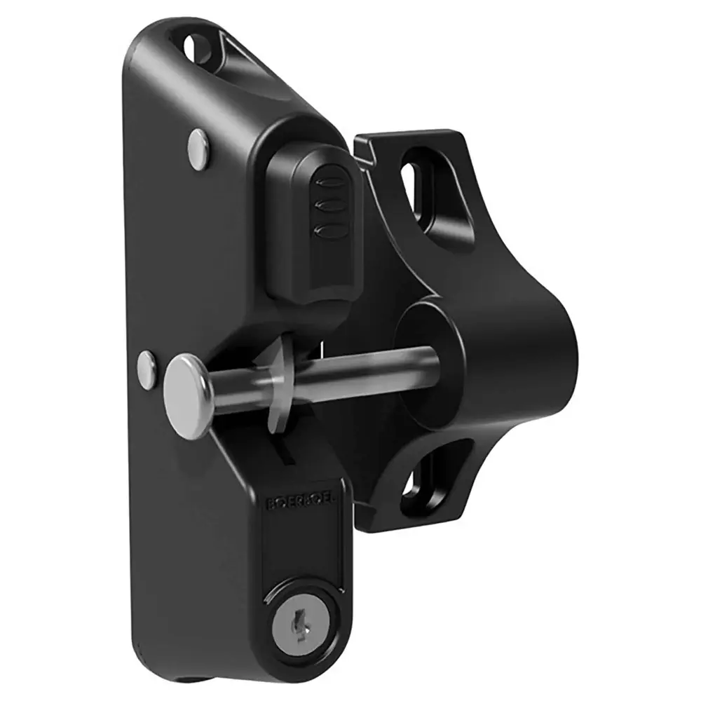 Gate Locking Latch on 1 Side, Charcoal