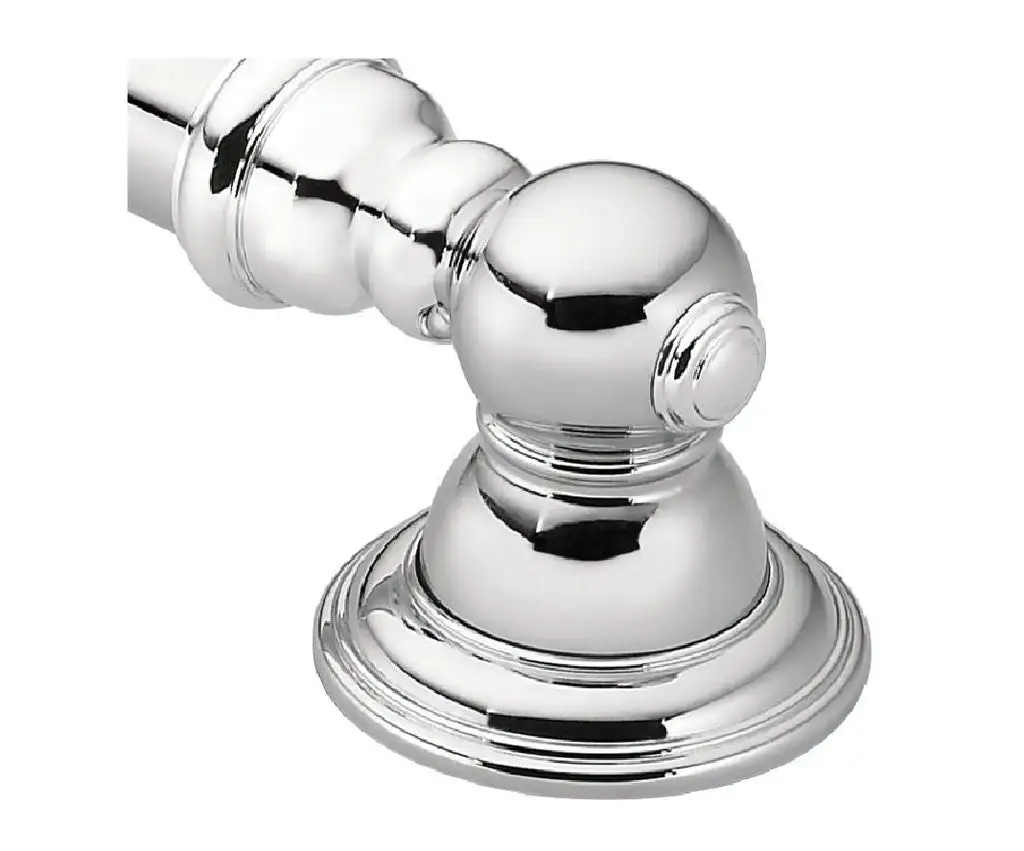 Moen YG6412BN Belfield Bathroom Grab Bar 12 Inch Brushed Nickel Safety Bar