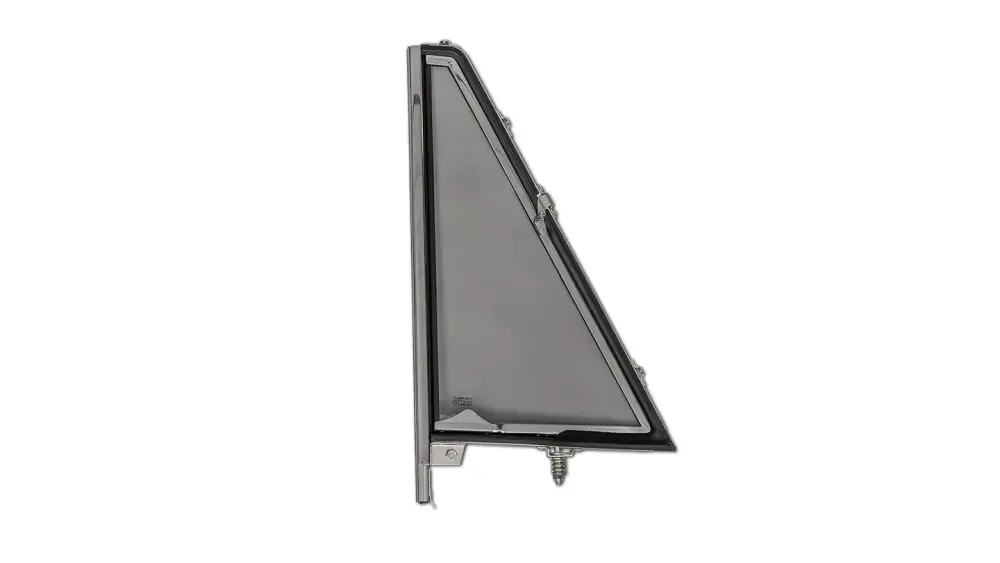 Complete Tinted Vent Window Assembly, Driver, Chrome