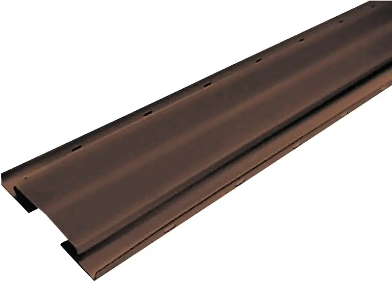 Master Flow AR10BRH Ridge Vent, 10 ft L, 7-1/2 W, Aluminum, Taupe