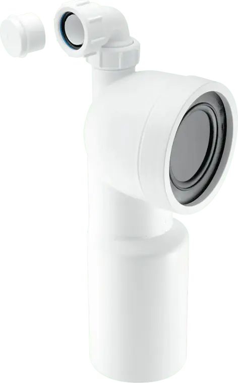 McAlpine WC-CON9V 90° Bend Adjustable Length Unyielding WC Connector 1¼" Universal Vent Boss